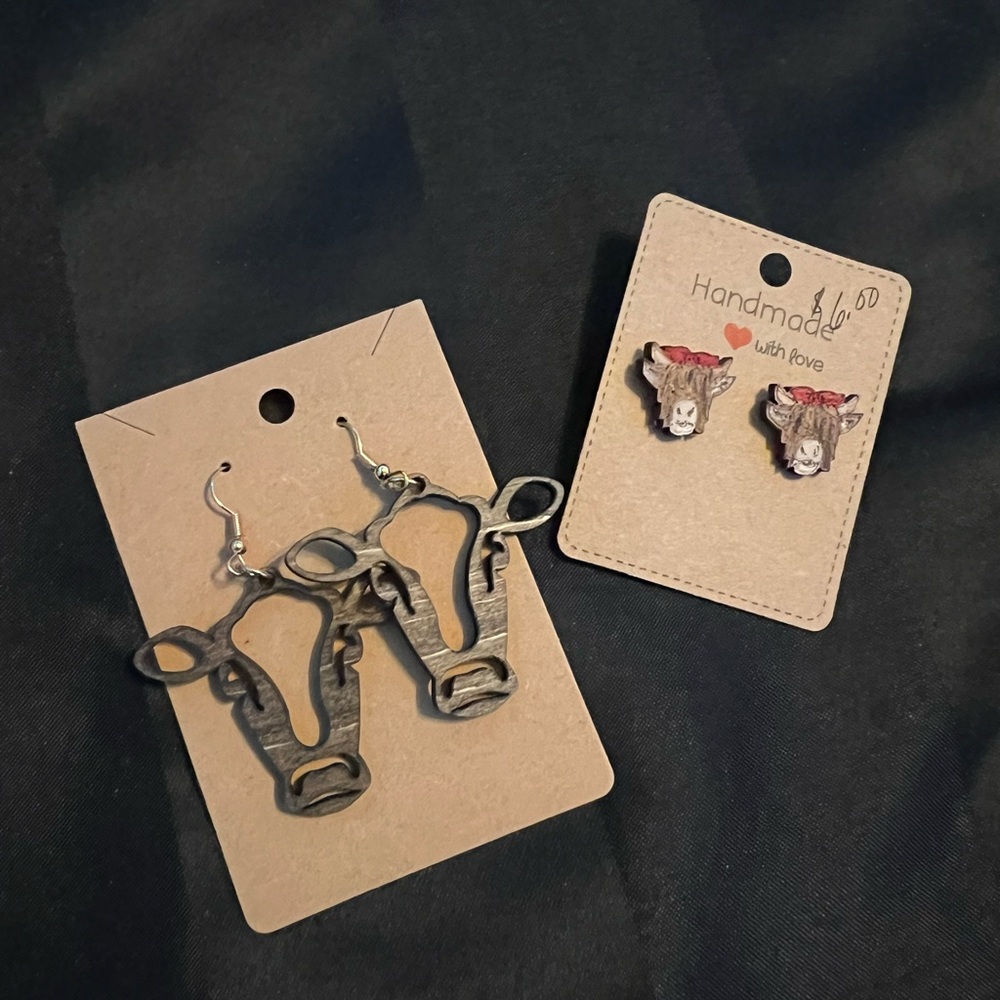 Cow Earrings Bundle (2)